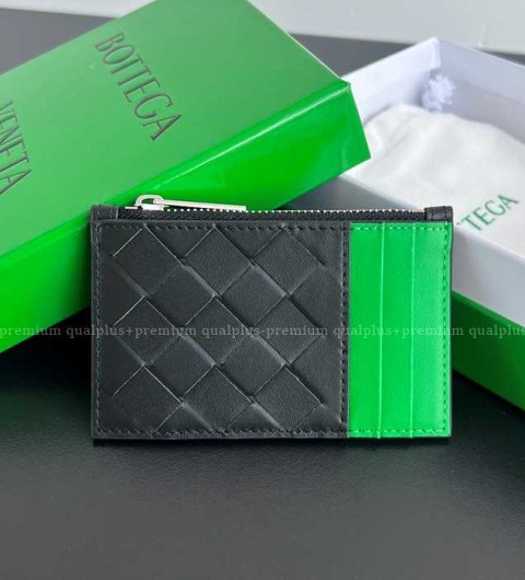 보테가베네타 755985 인트레치아토 지퍼 카드 케이스 지갑 남성용