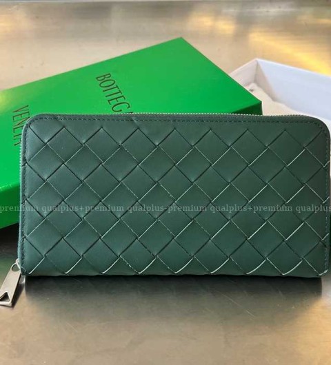 보테가베네타 593217 인트레치아토 지퍼 어라운드 장지갑 남성용