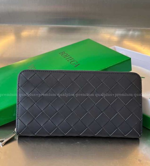 보테가베네타 593217 인트레치아토 지퍼 어라운드 장지갑 남성용