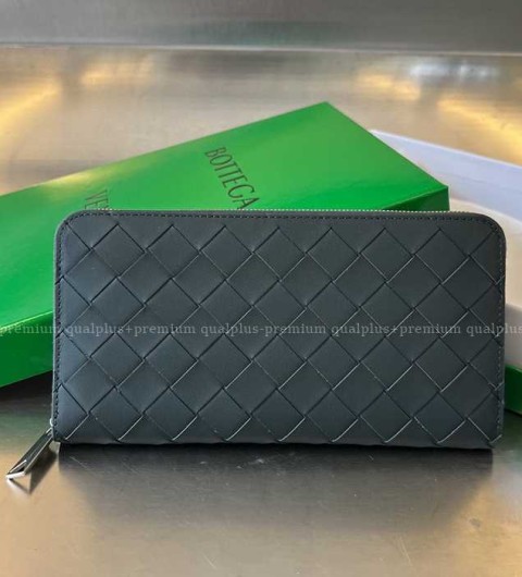 보테가베네타 593217 인트레치아토 지퍼 어라운드 장지갑 남성용