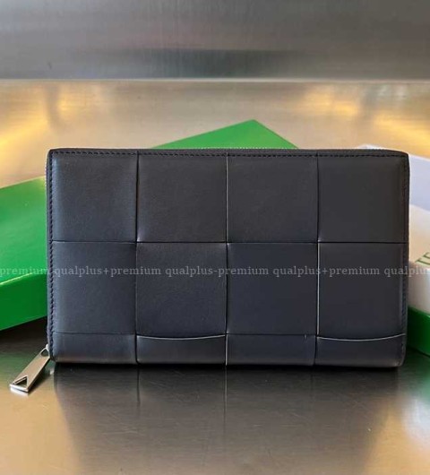 보테가베네타 649607 카세트 지퍼 어라운드 장지갑 남성용