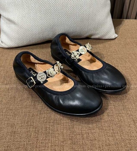 샤넬 24A 메리제인 플랫슈즈 여성용