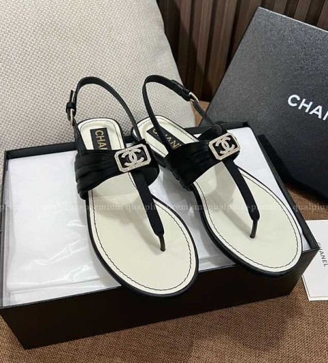 샤넬 CC 쪼리 샌들 여성용