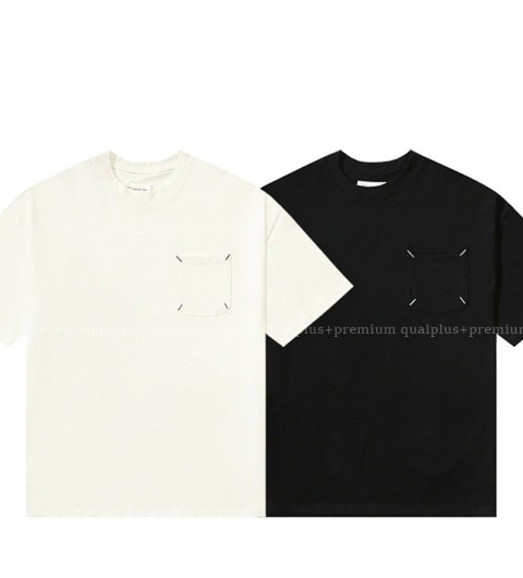 [국내배송] 메*마르지엘라 포켓 세미오버핏 티셔츠 (2color)