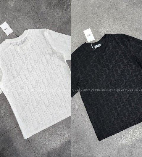 [국내배송] 디* 캐주얼 핏 테리 자카드 반팔 티셔츠(2color)