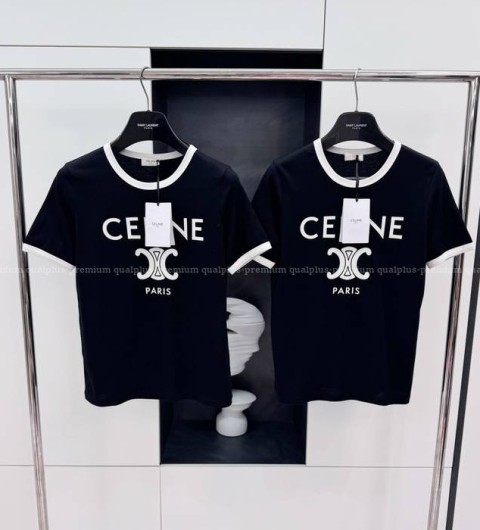 셀린느 로고 반팔티셔츠 여성용