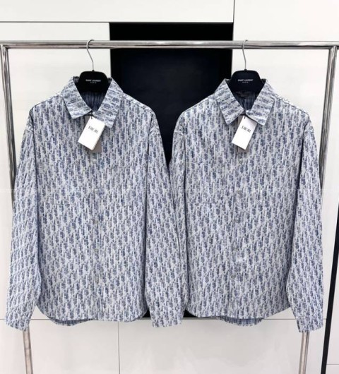 디올 오블리크 데님 셔츠