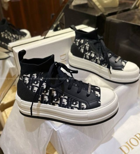 디올 WALK'N'D*OR 워크앤디* 플랫폼 하이탑 스니커즈 여성용