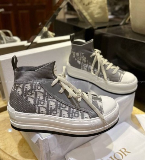 디올 WALK'N'D*OR 워크앤디* 플랫폼 하이탑 스니커즈 여성용