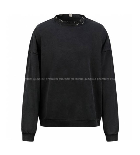 발렌시아가 피어싱 라운드 맨투맨