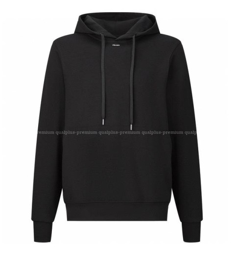 프라다 로고 후드티셔츠