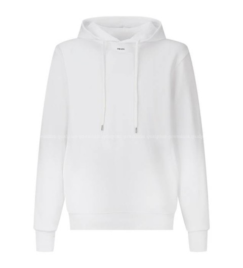 프라다 로고 후드티셔츠
