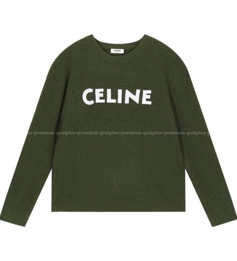 셀린느 로고 니트