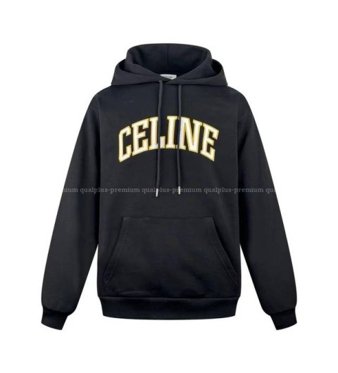 셀린느 로고 후드티셔츠