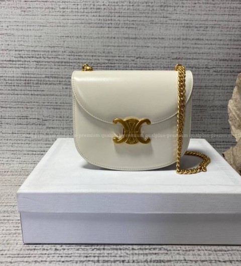 셀린느 110973 트리오페 체인 베사체 숄더백 틴