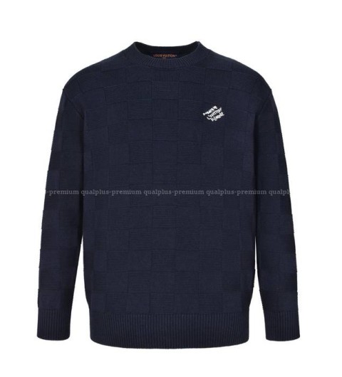 루이비통 다미에 크루넥 니트