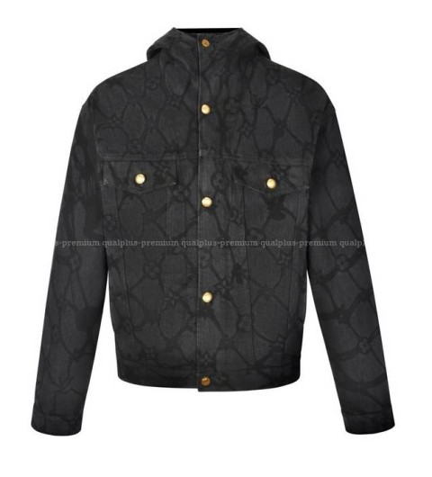 루이비통 데님 후드 자켓