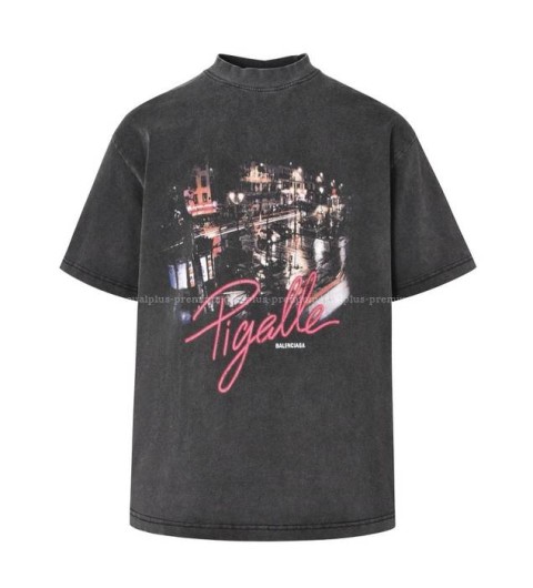 발렌시아가 로고 반팔티셔츠