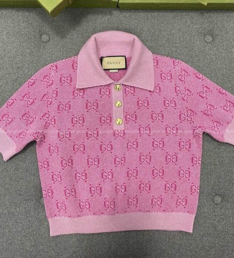 구찌 GG 폴로 니트 반팔 여성용