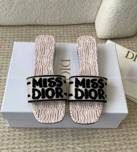 디올 Dway 디웨이 뮬 힐 슬리퍼 여성용
