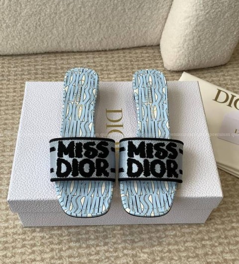 디올 Dway 디웨이 뮬 힐 슬리퍼 여성용