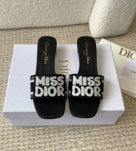 디올 Dway 디웨이 뮬 힐 슬리퍼 여성용