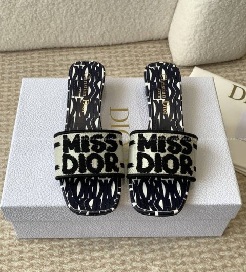 디올 Dway 디웨이 뮬 힐 슬리퍼 여성용