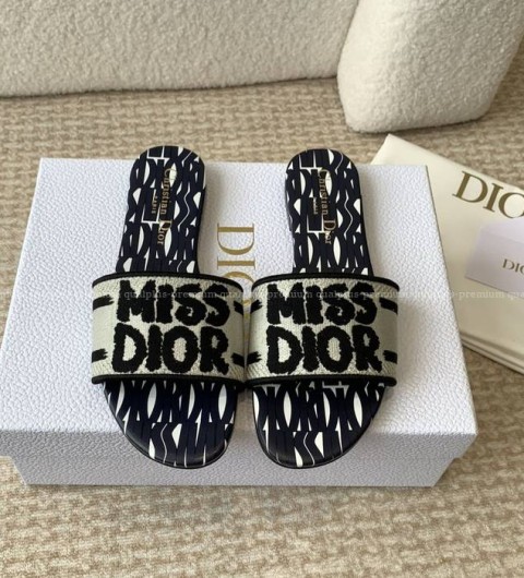 디올 Dway 디웨이 뮬 슬리퍼 여성용