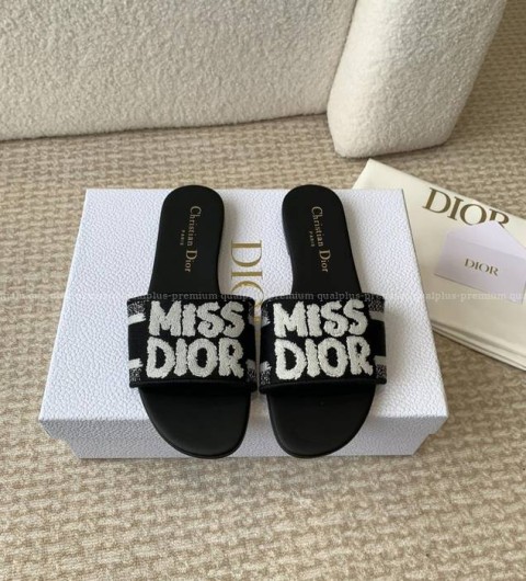 디올 Dway 디웨이 뮬 슬리퍼 여성용