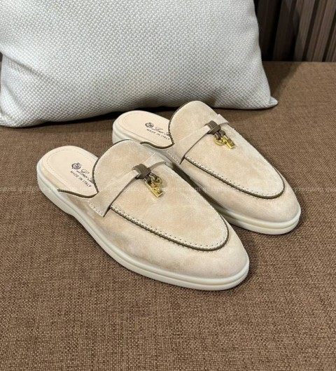 로로피아나 참스 워크 바부슈 로퍼 뮬 여성용