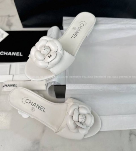 샤넬 24P 까멜리아 슬리퍼 여성용