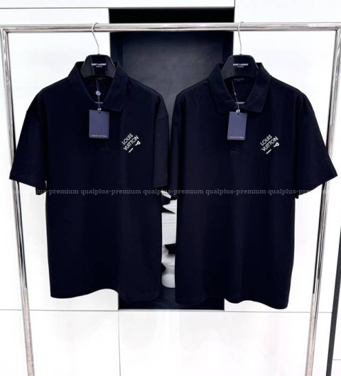 루이비통 엠브로이더드 시그니처 코튼 폴로 반팔티셔츠