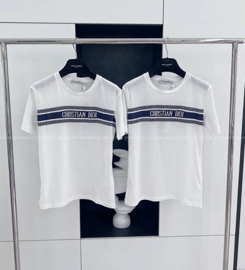 디올 로고 반팔티셔츠 여성용