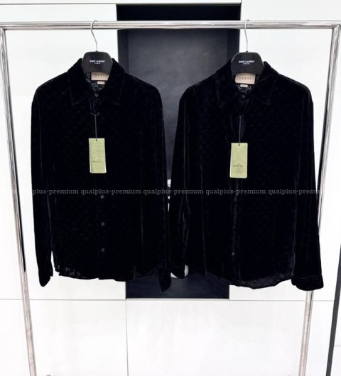 구찌 GG 자카드 벨벳 셔츠