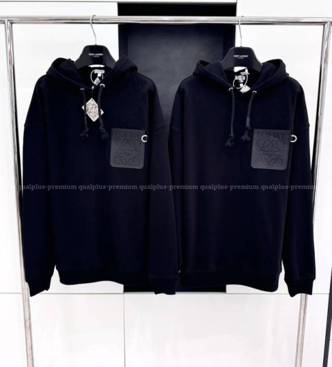 로에베 애너그램 패치 후드티셔츠