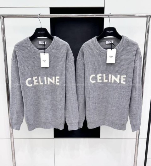 셀린느 로고 니트