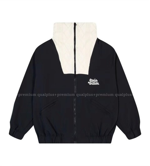 [국내배송] 루*비통 니티드 칼라 엠브로이더드 테크니컬 블루종 자켓