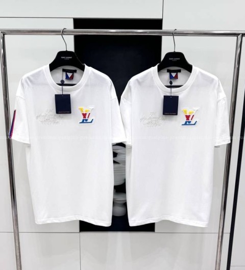 루이비통 그래픽 코튼 반팔티셔츠