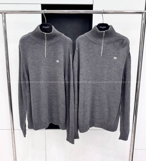 셀린느 트리오페 반집업 니트