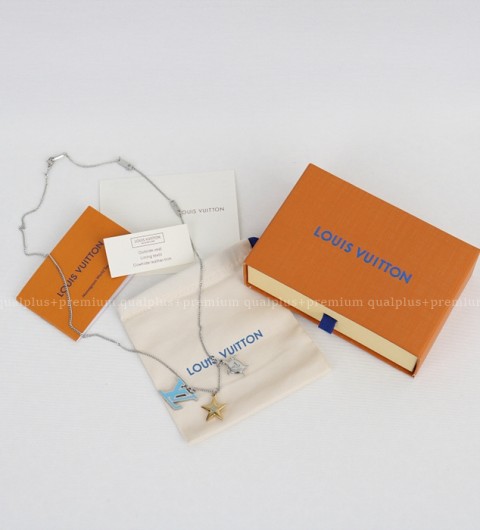 [국내배송] 루*비통 LV 블루로고 목걸이