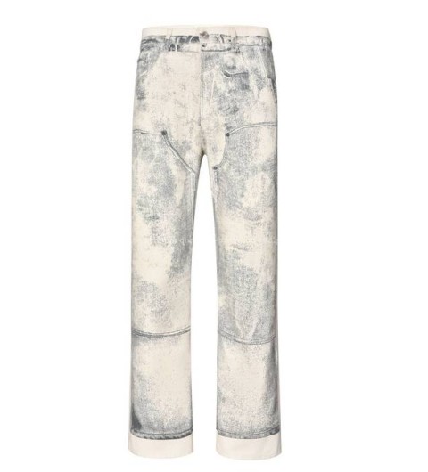 디올 빈티지 프린트 데님 팬츠