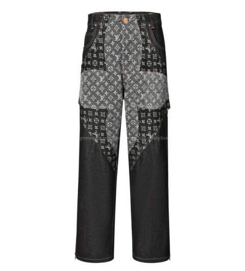 루이비통 모노그램 플라워 데님 팬츠