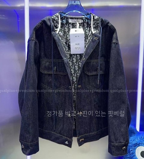 [국내배송] 디* 오블리크데님 여성 후드자켓