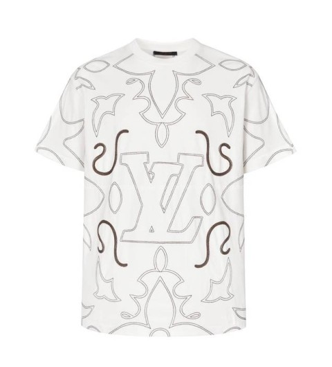 루이비통 엠브로이더드 코튼 반팔티셔츠