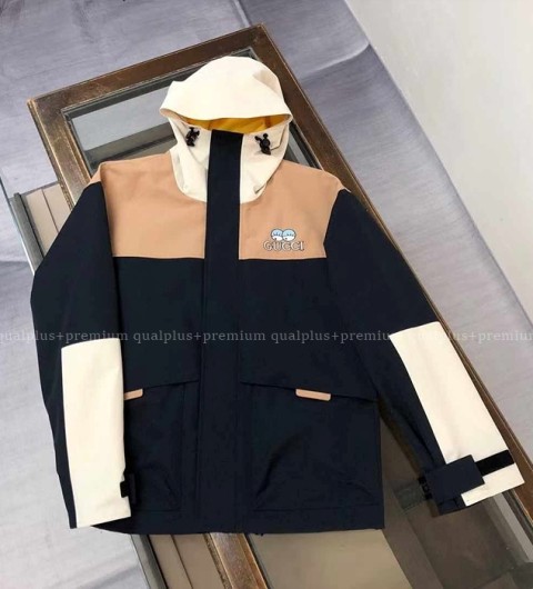 [국내배송] 구* 멀티 배색 후드 바람막이