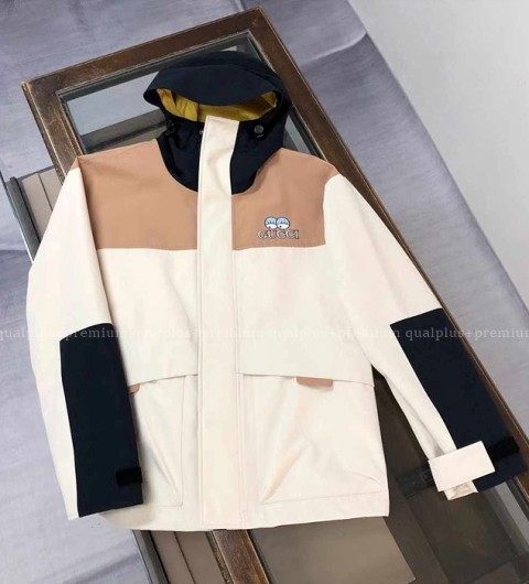 [국내배송] 구* 멀티 배색 후드 바람막이