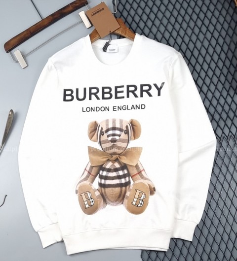 [국내배송] 버*리 커스텀 로고 베어 쭈리 맨투맨