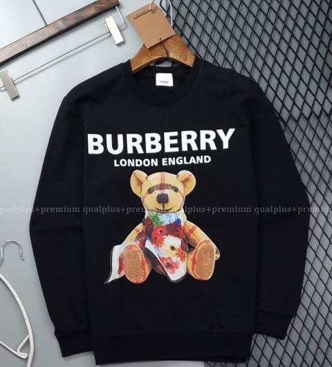 [국내배송] 버*리 베어 그래픽 쭈리 맨투맨