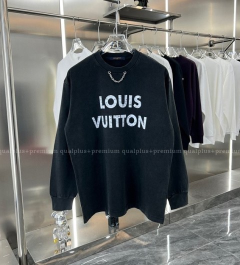 [국내배송] 루*비통 레터링로고 워싱 라운드 티셔츠