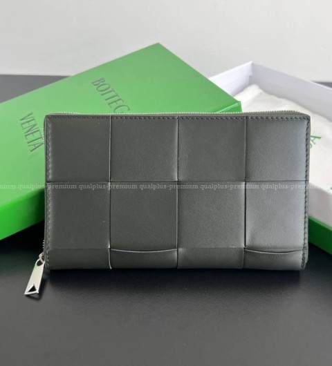 보테가베네타 649607 카세트 지퍼 어라운드 장지갑 남성용